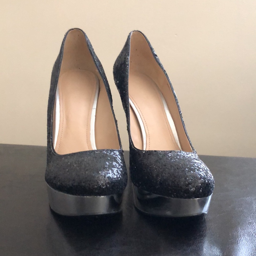 Joan & David Glittered platform heels - Picture 6 of 9